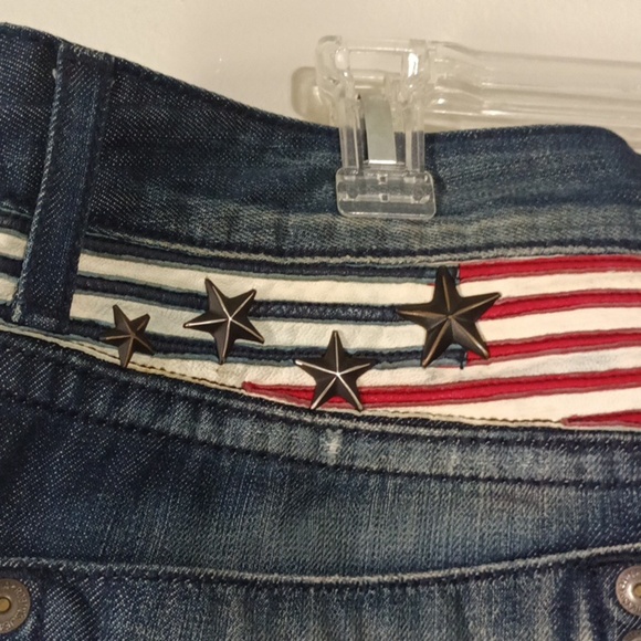 COPY - Robin's Jean distress with sequin stars July 4th  stars, red, white, blu… - Picture 6 of 16